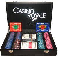 Exclusive James Bond 007 Luxury Poker Set ( Cards and Chips as seen in the Casino Royale Movie ) 