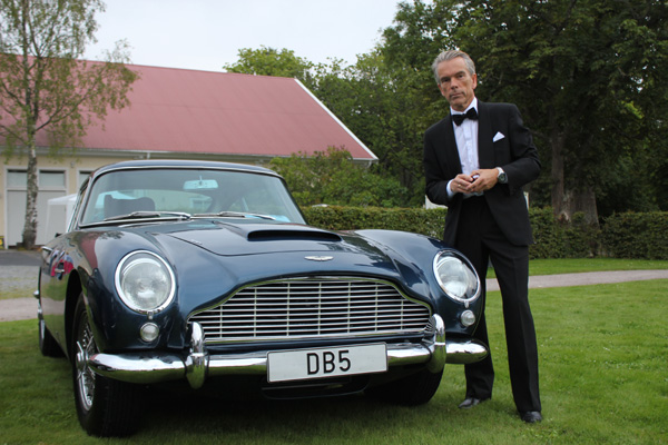 Mr James Bond with Aston Martin DB5