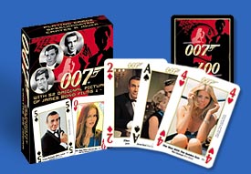 PCO176 007 cards featuring 52 original pictures of James Bond from films 1 - 10
