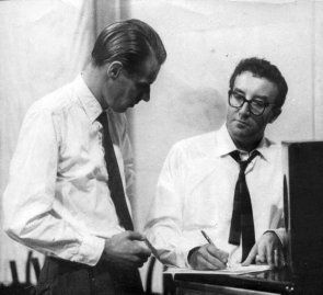 George Martin with Peter Sellers
