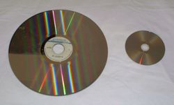 Laserdisc (LD) was the first commercial optical disc storage medium, and was used primarily for movies for home viewing.
