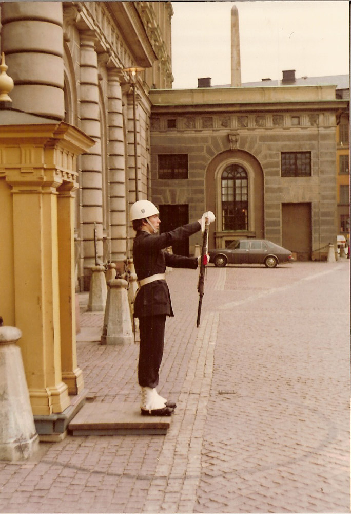 Hgvakten Stockholms  Slott 1978  byte Gunnar Schfer 