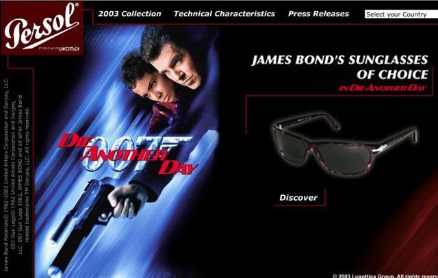 James Bond persol sunglasses